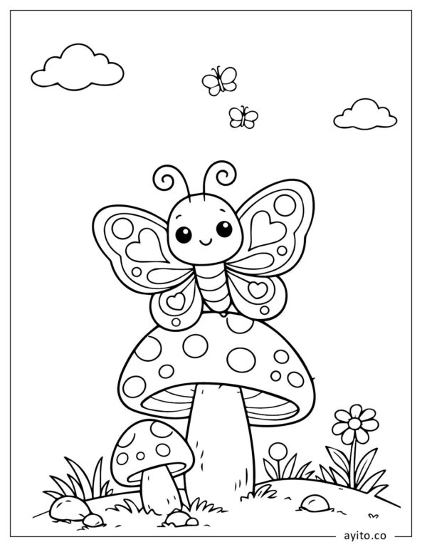 Adorable-Butterfly-Sitting-on-a-Daisy