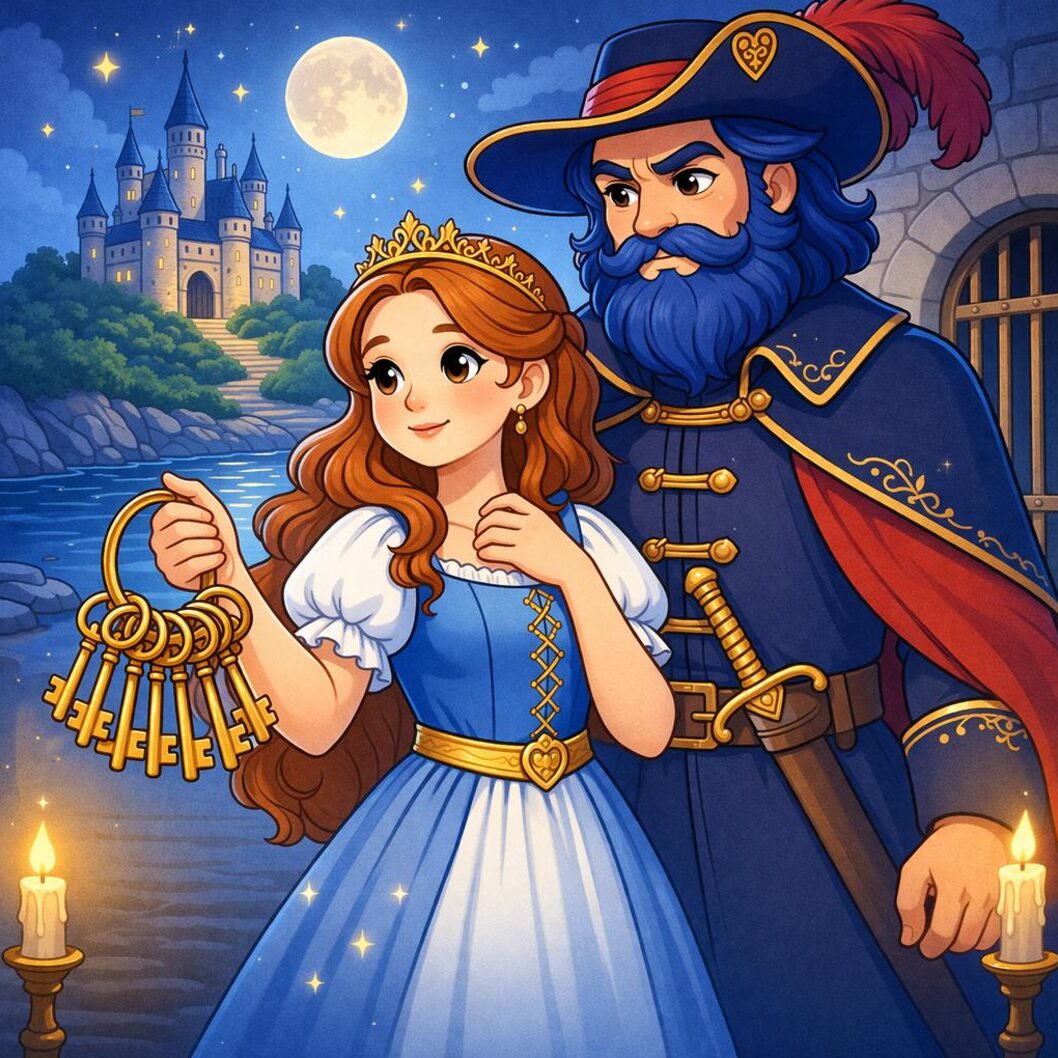 Bluebeard story illustration