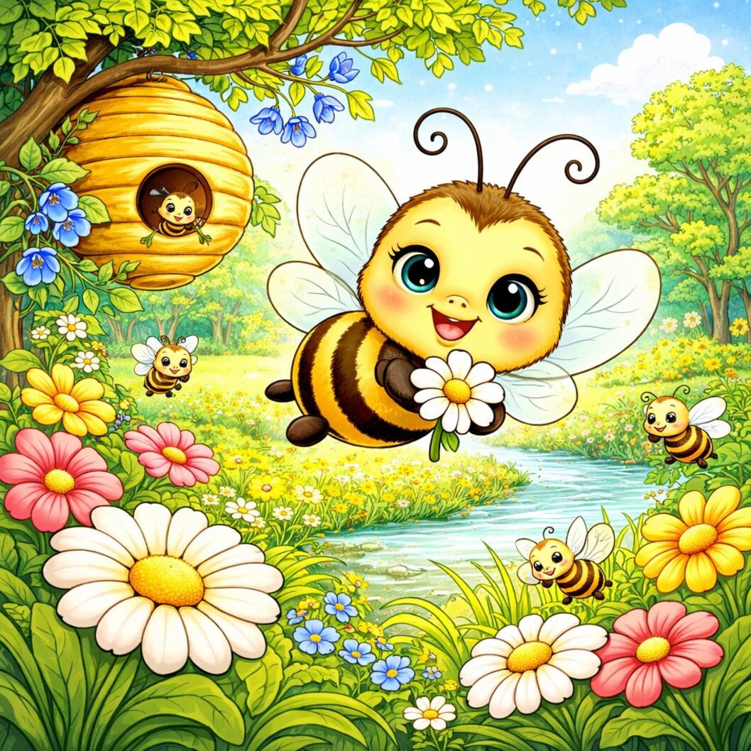Little Bee Chiquitita story illustration