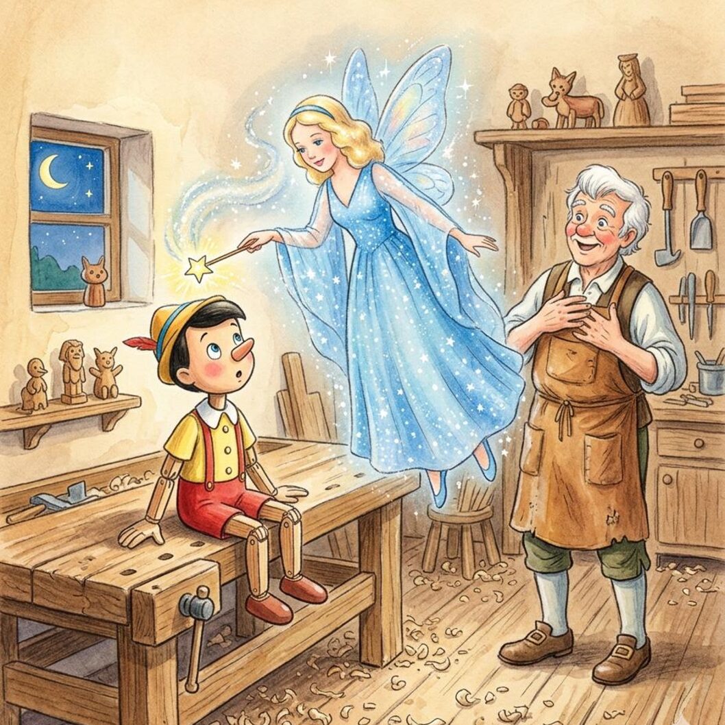 Pinocchio story illustration