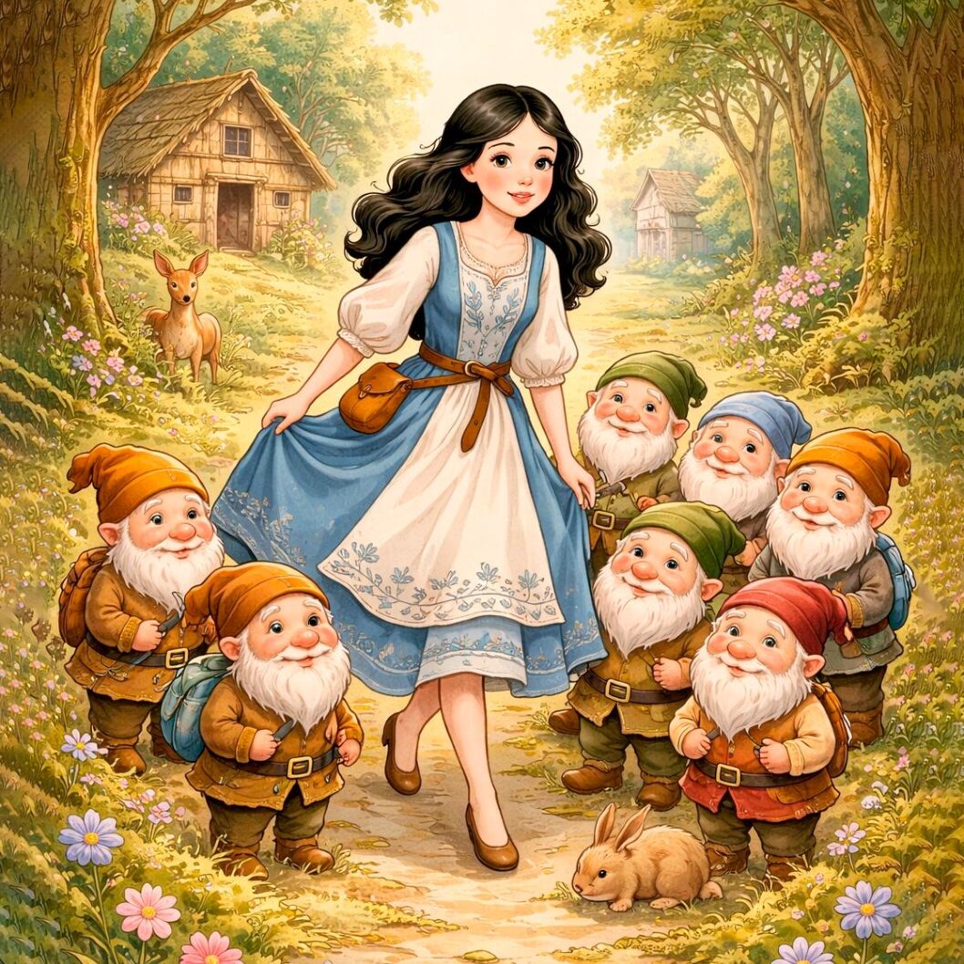 Snow White story illustration